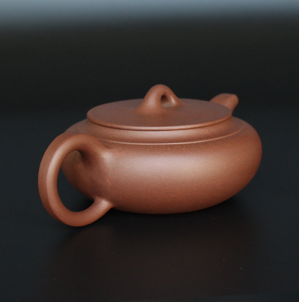 Teaware:Flat Purple Clay Pot