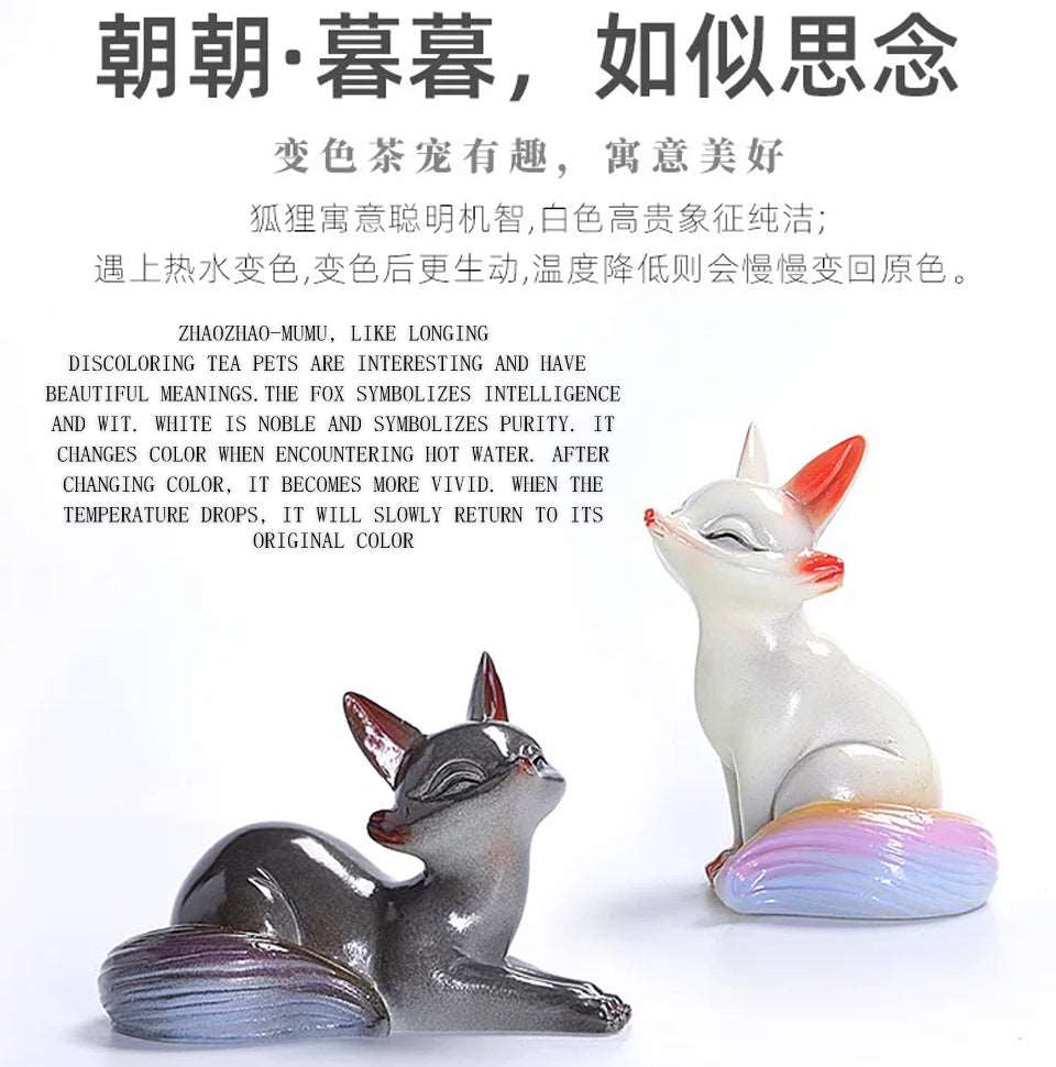 tea pet>color-changing tea pet(fox)zhaozhao