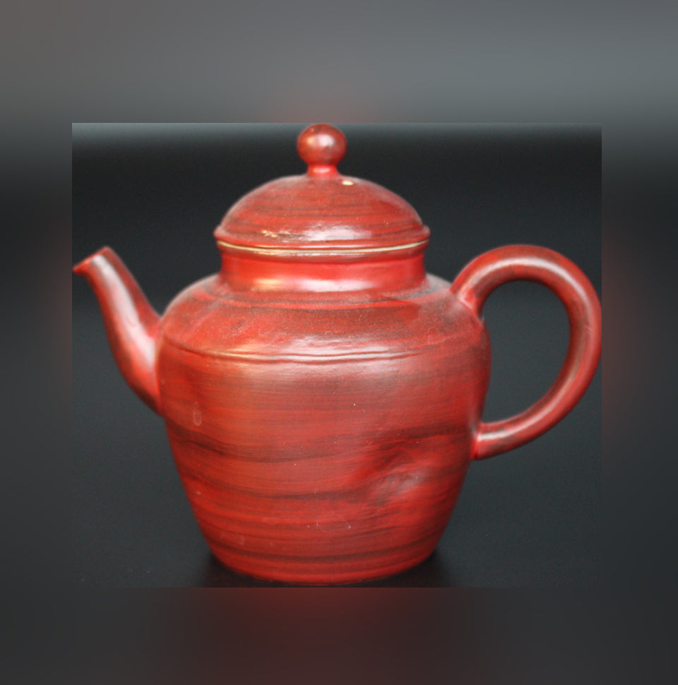 Teaware: red handmade pot sets