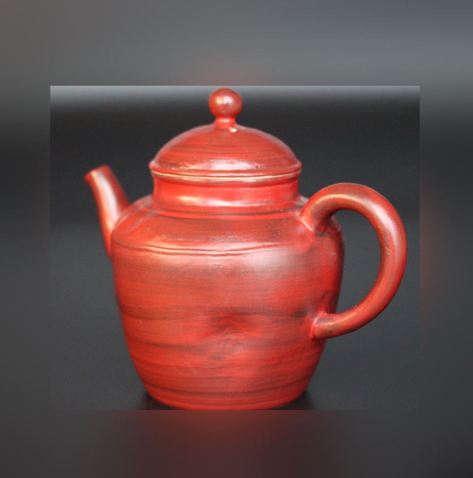 Teaware: red handmade pot sets