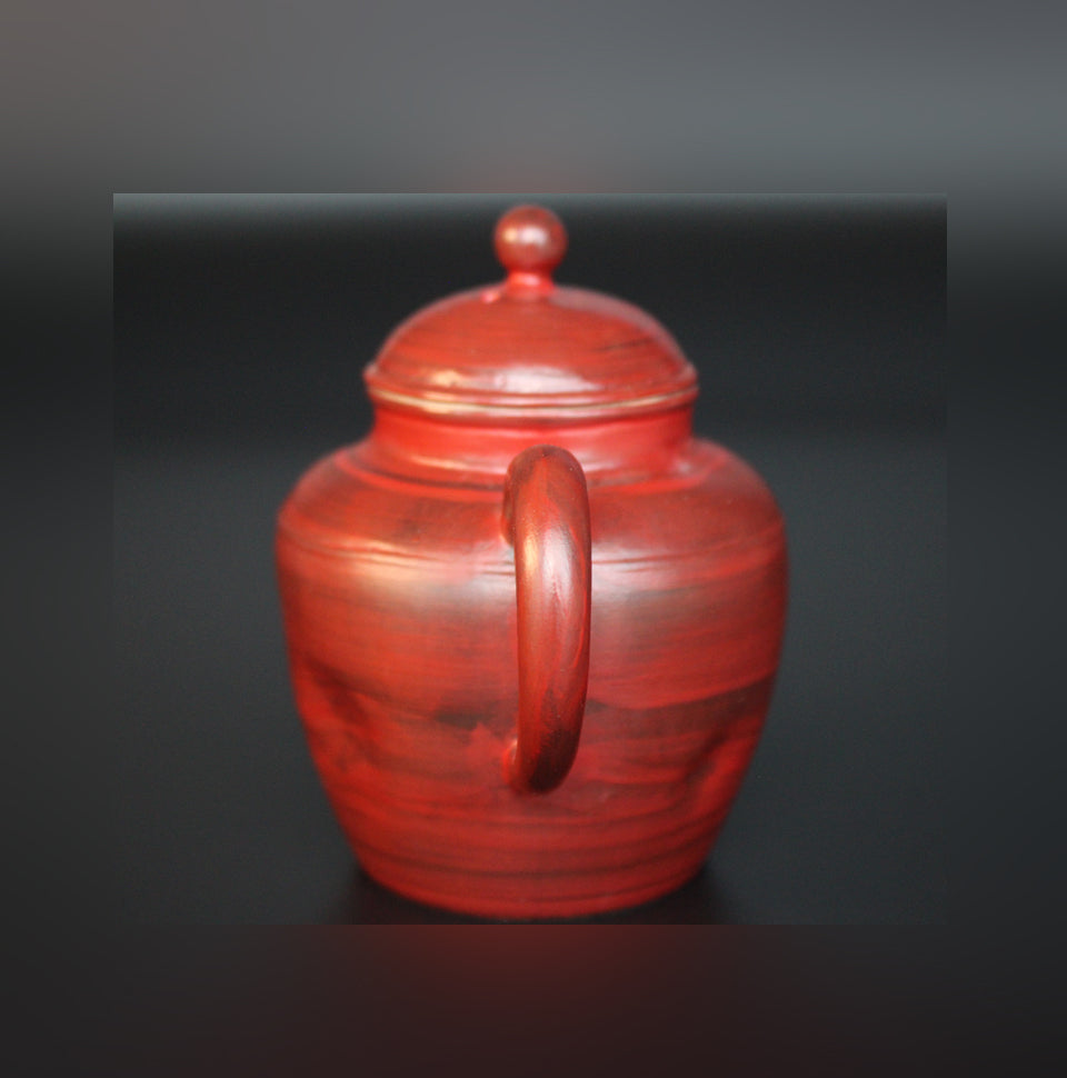 Teaware: red handmade pot sets