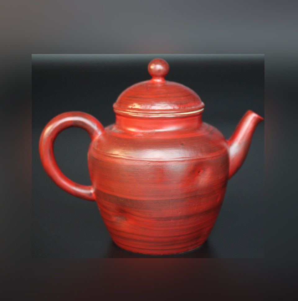 Teaware: red handmade pot sets