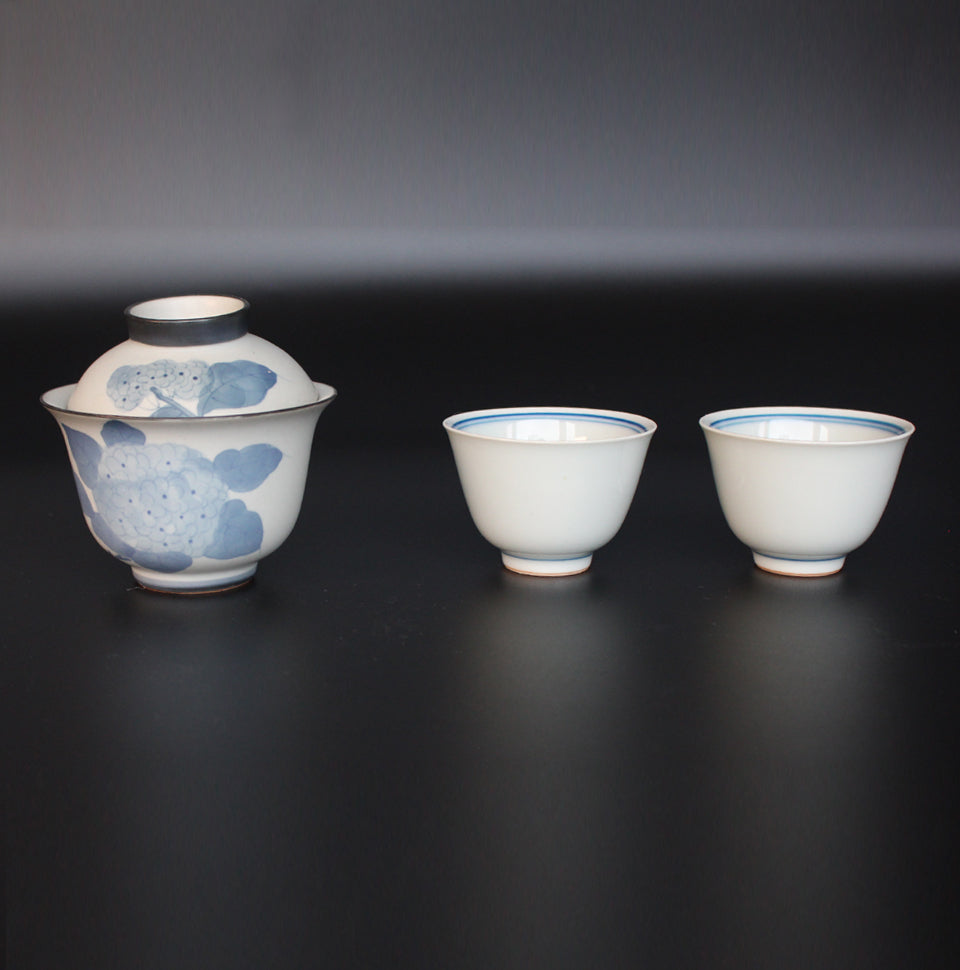 Teaware:Hydrangea-covered Bowl Set