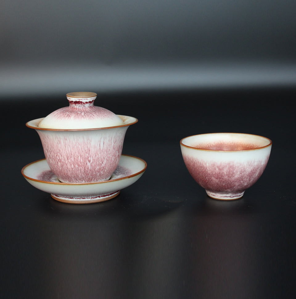 Teaware:Cherry Blossom Jun Porcelain Covered Bowl