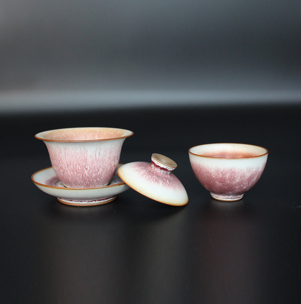 Teaware:Cherry Blossom Jun Porcelain Covered Bowl