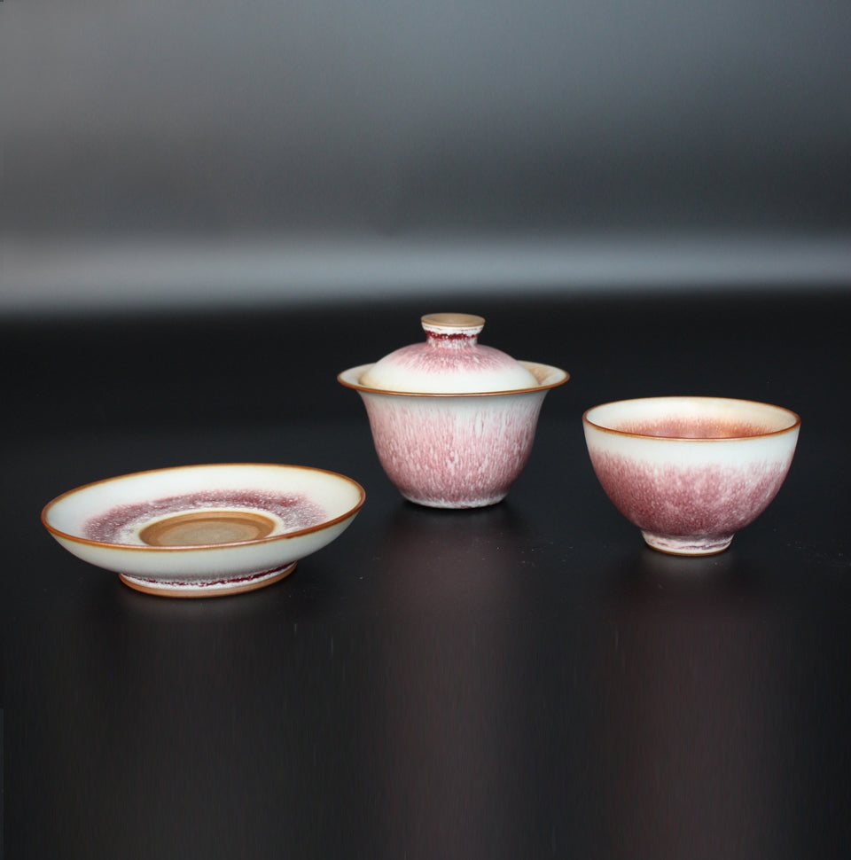 Teaware:Cherry Blossom Jun Porcelain Covered Bowl