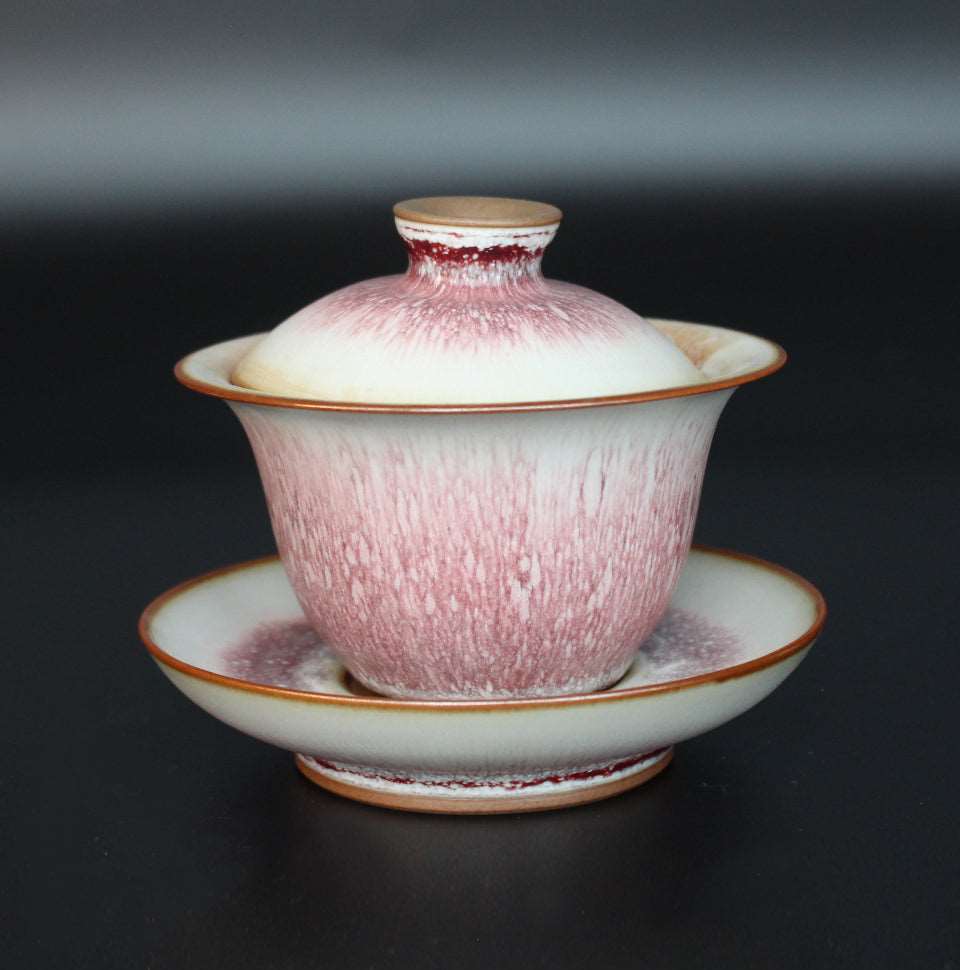 Teaware:Cherry Blossom Jun Porcelain Covered Bowl